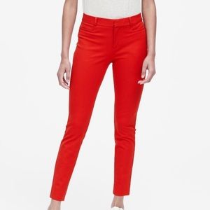 Banana Republic Red Sloan Pant